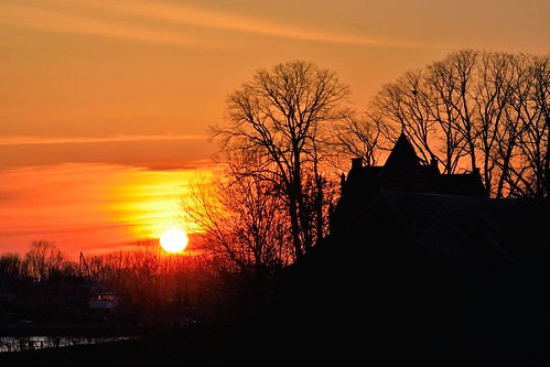 sunset loowaard sun zon zonsondergang natuur nederland netherlands nikon nature