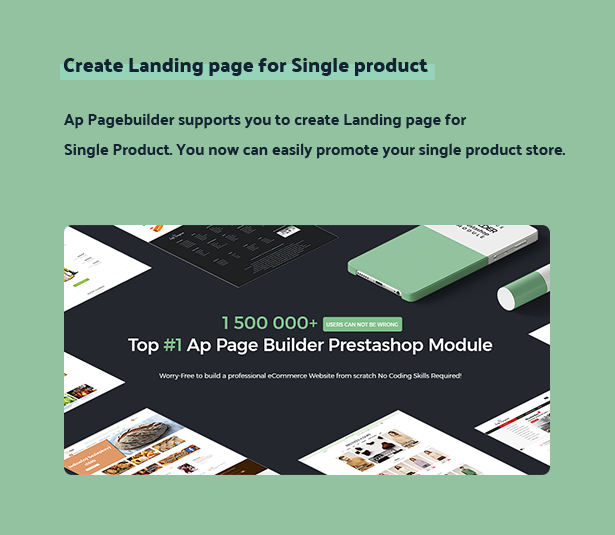 create landingpage for single product