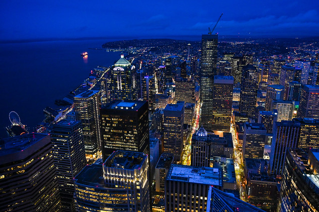 Downtown Seattle at Night