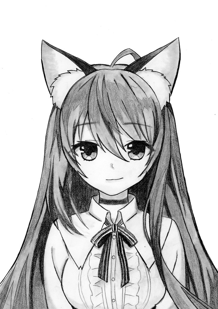 cute anime wolf girl