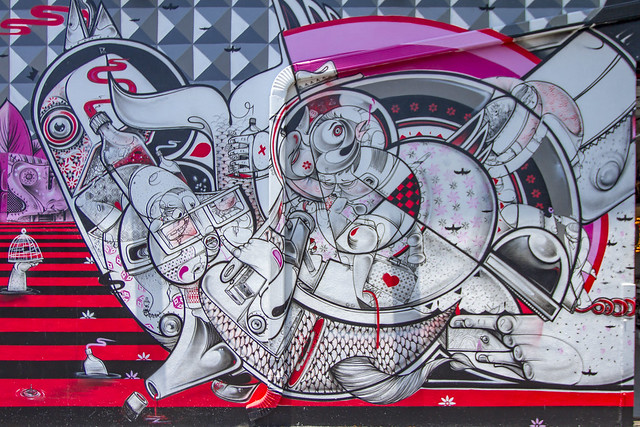 How and Nosm: Raoul and Davide Perre.  Art Basel - Wynwood, Miami