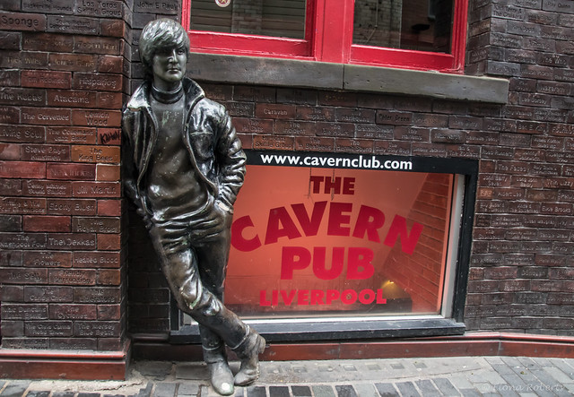 John Lennon in  Matthew Street, Liverpool