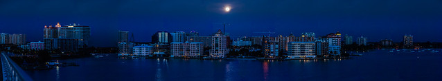 Full moon over Sarasota