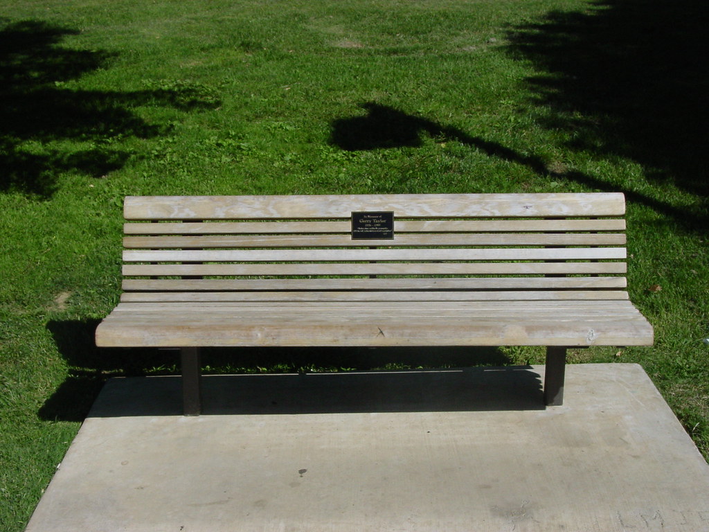 Gerry Taylor memorial bench