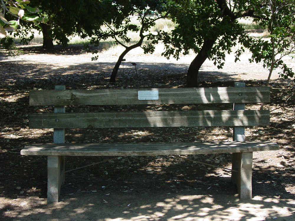 Dr. John M. Tucker memorial bench