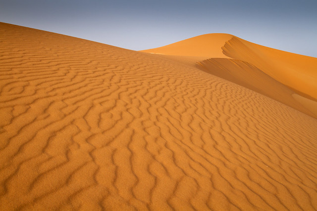 Sahara sand patterns, Morocco