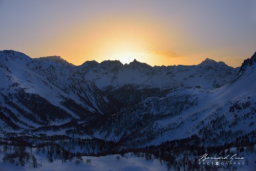sunrise leverdesoleil moutain montagne winter hiver bernardgrua berninapass grisons graubünden stmoritz gruabünden switzerland