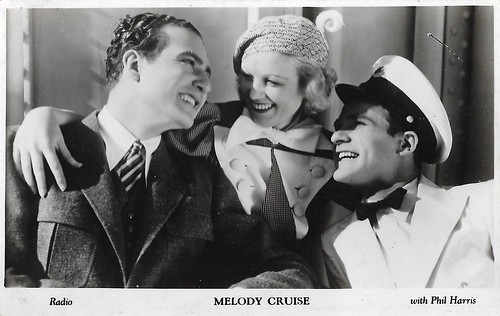 Phil Harris, prob. Greta Nissen, and Chick Chandler in Melody Cruise