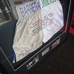 Barerra Morales boxing shorts side view