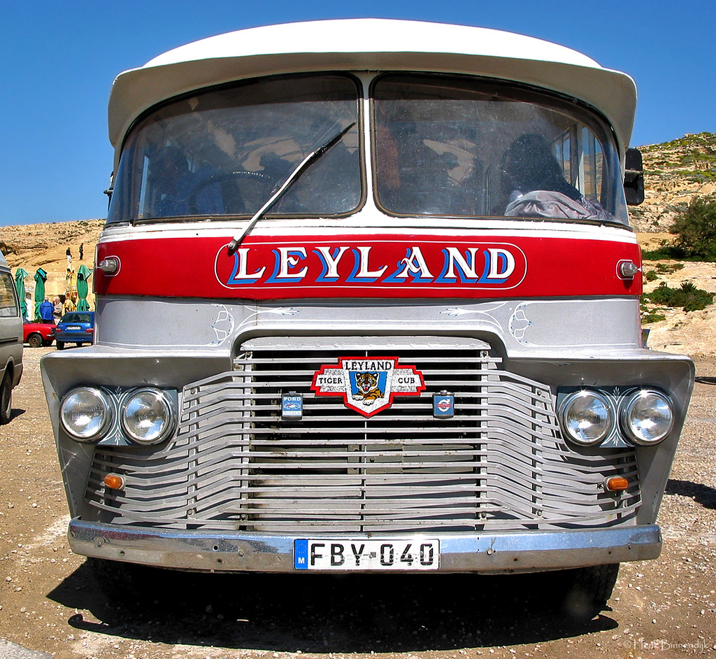 Malta: Gozo, classic Leyland bus