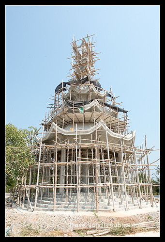 Chinese tempel in aanbouw