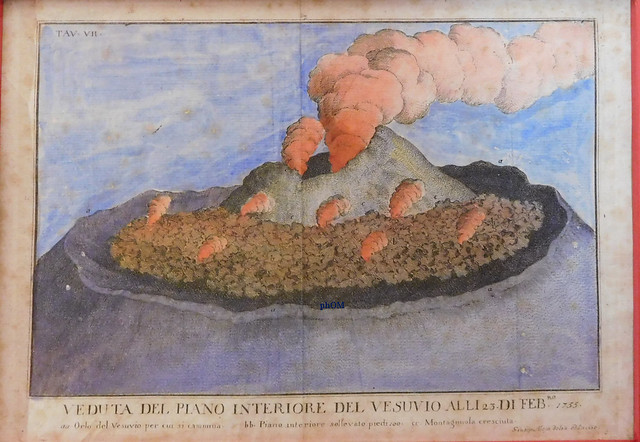 Veduta del piano interiore del Vesuvio il 23 febbraio 1755 - Giuseppe Aloja - Certosa di San Martino - Napoli