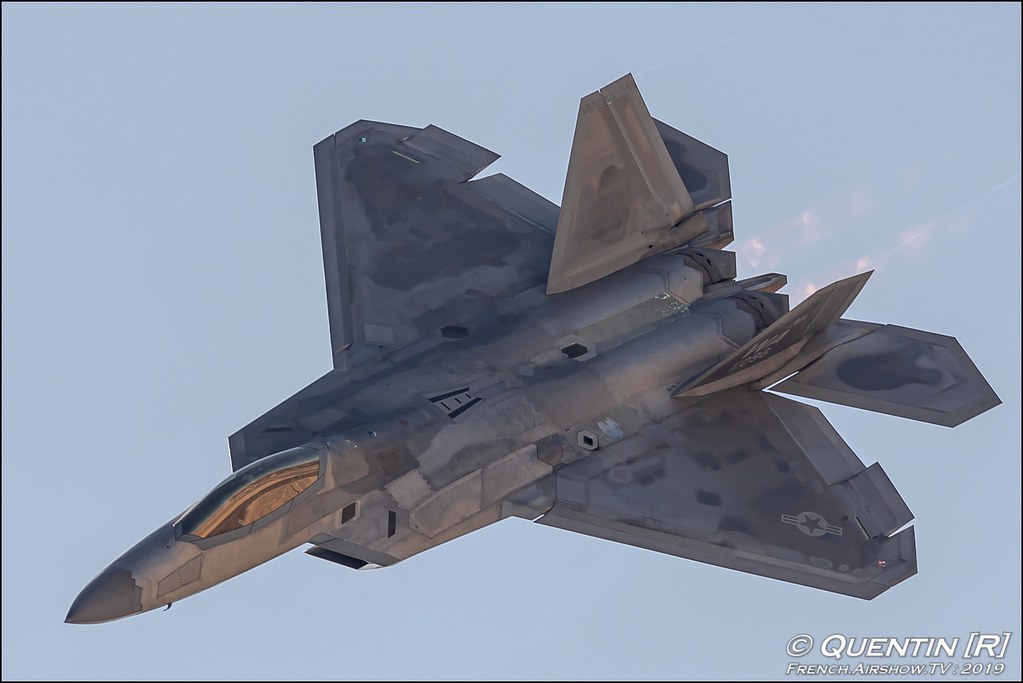 Opening Ceremony : F-22 Raptor Fly-By Aviation Nation 2019 airshow Nellis Air Force Base Las Vegas USA Canon Sigma France French Airshow TV photography Airshow Meeting Aerien 2019