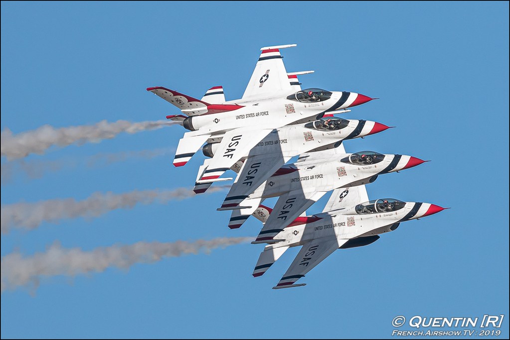  U.S. Air Force Thunderbirds afthunderbirds f 16 falcon USAF patrouille team Aviation Nation 2019 airshow Nellis Air Force Base Las Vegas USA Canon Sigma France French Airshow TV photography Airshow Meeting Aerien 2019