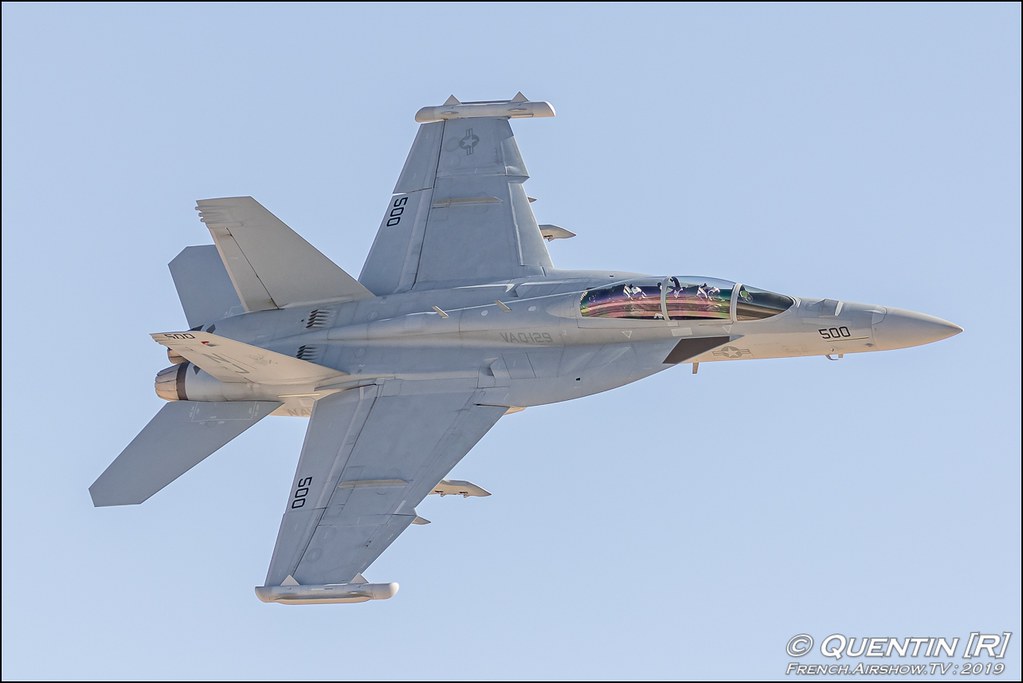 EA-18G Growler U.S. Navy Growler Demo Team Aviation Nation 2019 airshow Nellis Air Force Base Las Vegas USA Canon Sigma France French Airshow TV photography Airshow Meeting Aerien 2019