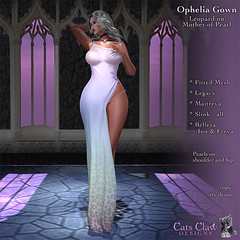 _CCD_ ad Ophelia Gown - Leopard on Mother of Pearl