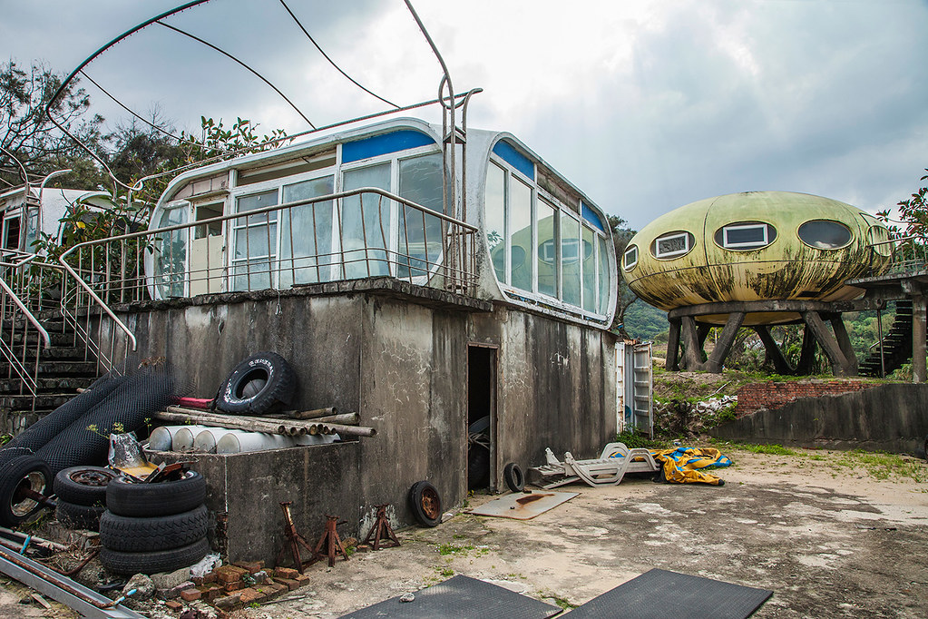 Abandonded UFO house village in Taiwan