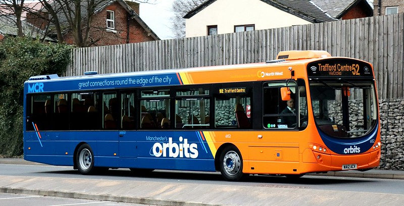The second ex Plymouth Citybus B7RLE in 'Orbits' livery into service today with Go North West, Manchester as 6152 WA12ACV at Cheetham Hill Tesco with a service 52 to the Trafford Centre.