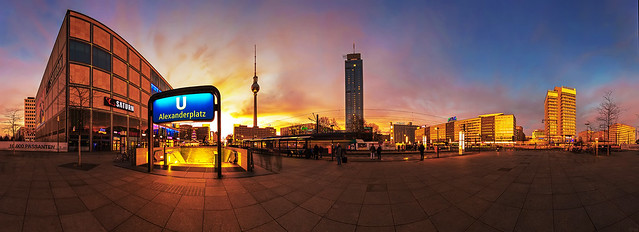 Berlin Alexanderplatz - Sunset Panorama