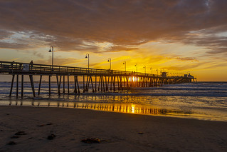 Short-Lived Amazing Sunset At The Imperial Beach Pier