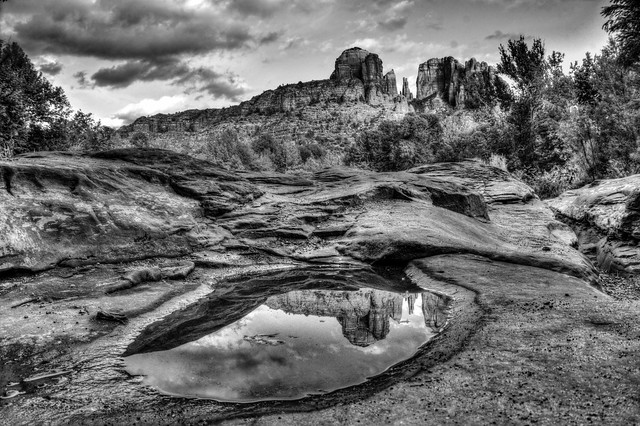 Cathedral Rock in B:W