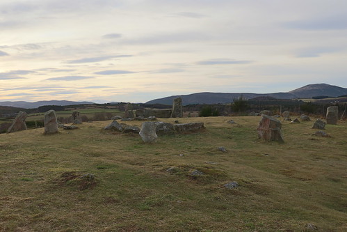 aberdeenshire scotland landscape sky cloud stone circle tomnaverie topic