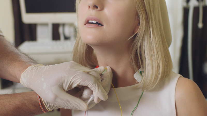 Marianna Simnett, The Needle and the Larynx (video still), 2016. Courtesy the artist and Serpentine Galleries, London