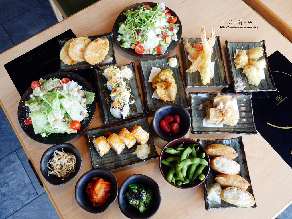 台北中山區大直火鍋涮涮鍋蔬食壽司吃到飽SHABUSATO親子餐廳好玩 (2)