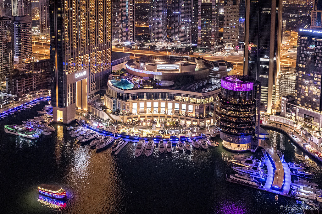 Dubai Marina Mall By Night