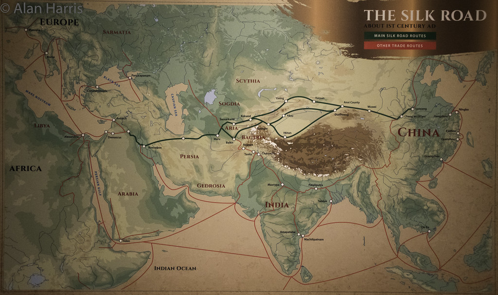 Chinese Silk Road map-1