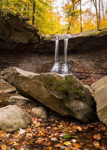 bluehenfalls cuyahogavalley cuyahogavalleynp nationalparks ohio springcreek unitedstates water autumn cliff creek fall plants stream tree waterfall woods