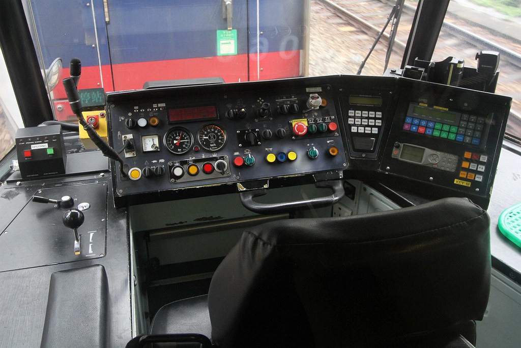 Lrv Control System Driving controls in the cab of a Phase III LRV | Located in … | Flickr