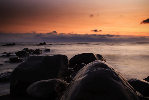 landscape coastal taranaki ohawe ohawebeach beach sunset sea tasmansea rock rocks