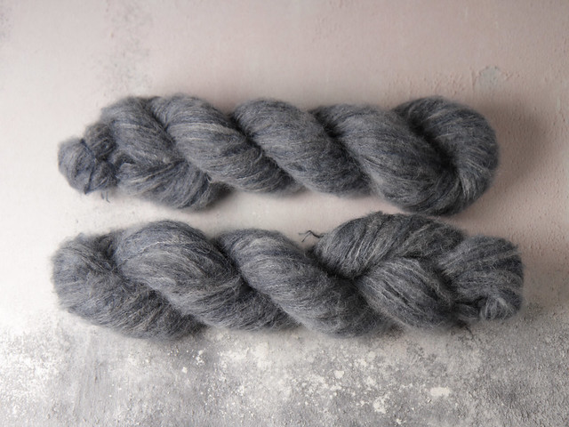 Fuzzy Lace – Brushed Baby Suri Alpaca & Silk hand dyed yarn 25g – ‘Southbank’