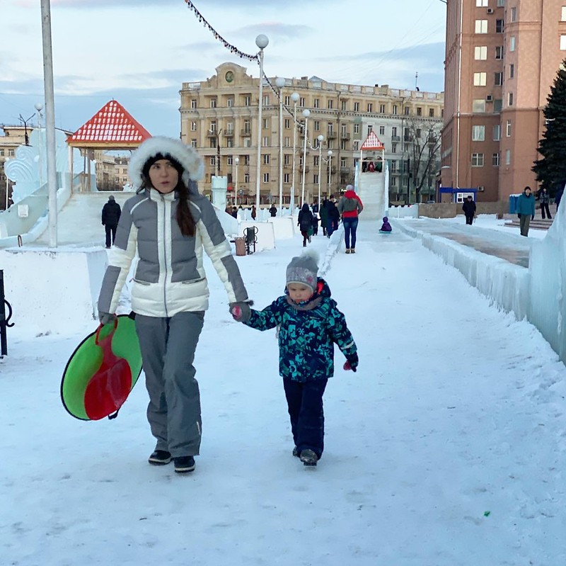 Ледяной городок Чердачинска