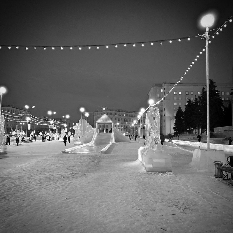 Ледяной городок Чердачинска