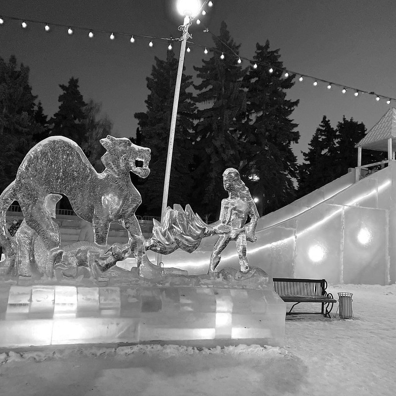 Ледяной городок Чердачинска