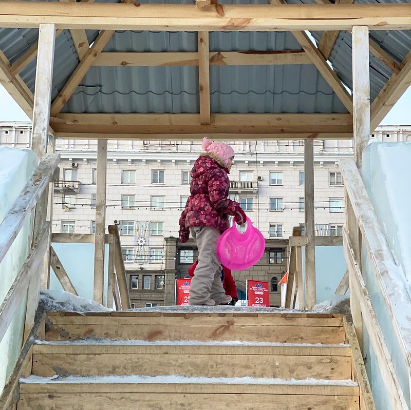 Ледяной городок Чердачинска