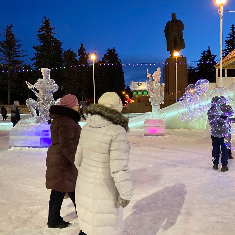 Ледяной городок Чердачинска