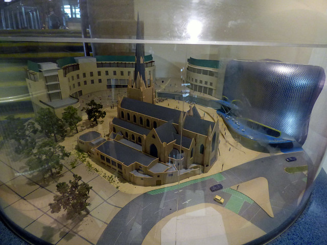 Model of the Bullring seen at St Martin in the Bullring