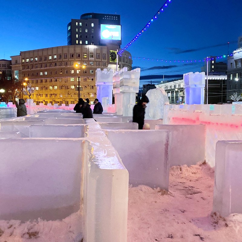 Ледяной городок Чердачинска
