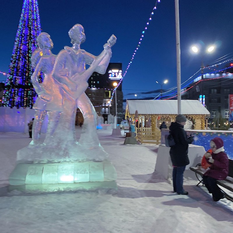 Ледяной городок Чердачинска