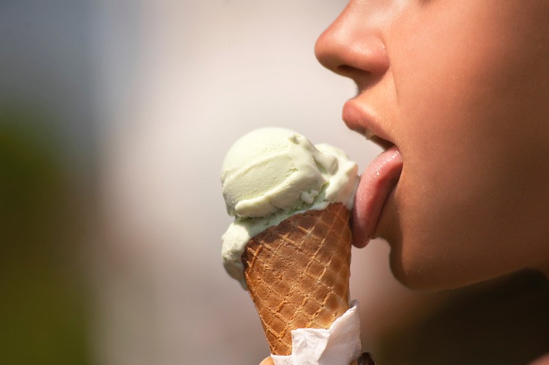 Woman licking ice cream - Credit to https://homegets.com/