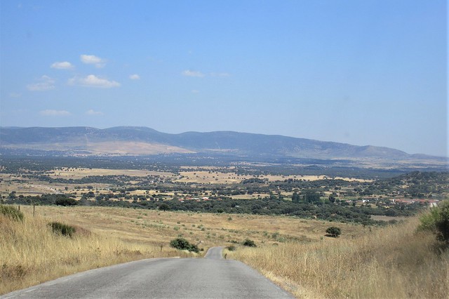 Landscape vista near Santa Cruz de la Sierra, Spain