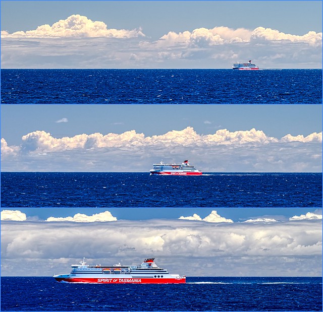 Ships passing in the daylight