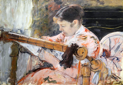 Mary Cassatt - Lydia at the tapestry loom [1881]