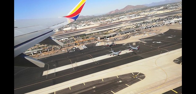 N936WN - Departing Phoenix Sky Harbour for San Francisco. 3 x KC135's of Arizona Air National Guard.