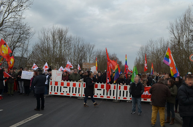 Kundgebung gegen AfD Neujahrsempfang in Kassel am 08.02.2020