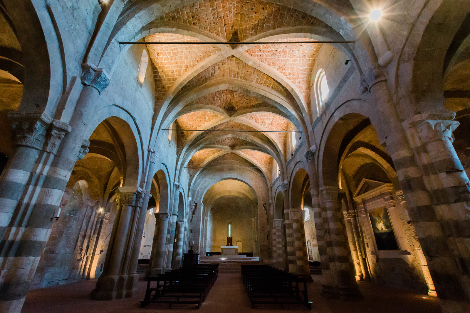 Inside the Cathedral of San Pietro in Sovana, a must-see in Maremma Italy