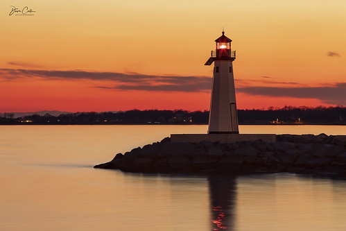 lighthouse longisland patchogue newyork light sunset dusk orange yellow jetty rock bay